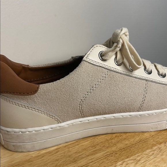Coach Cream Lace-Up Sneakers - Picture 10 of 11